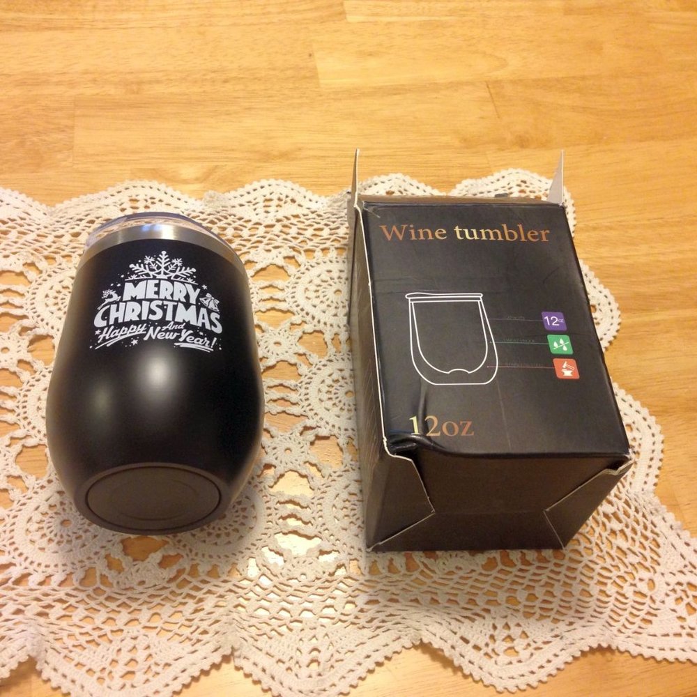 Merry Christmas Wine Tumbler